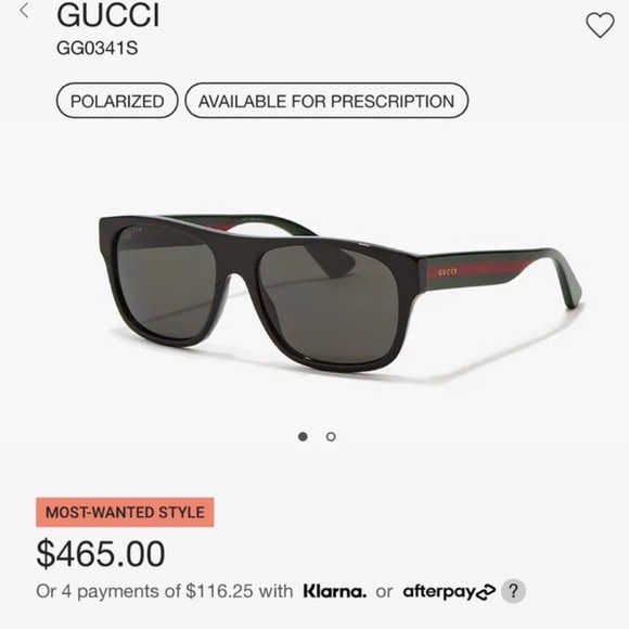 Gucci Men’s Polarized sunglasses GG0341S - Picture 16 of 16